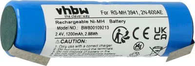Produktbild von vhbw Akku kompatibel mit Philips elektrische Zahnbürste (1200 mAh, 2,4 V, NiMH)