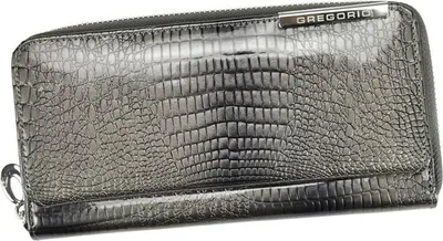 Produktbild von Gregorio GF111 Damenbörse Echtleder Reptilienoptik
