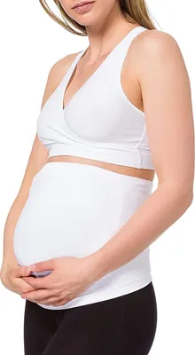 Image de MEDELA Ceinture abdominale de grossesse sans couture, taille M, blanc