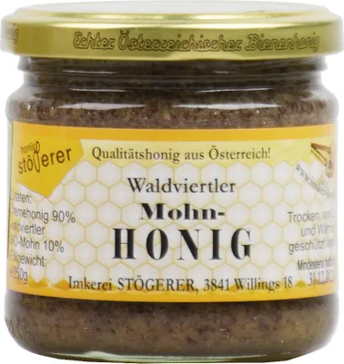 Produktbild von Honig mit Mohn 250g