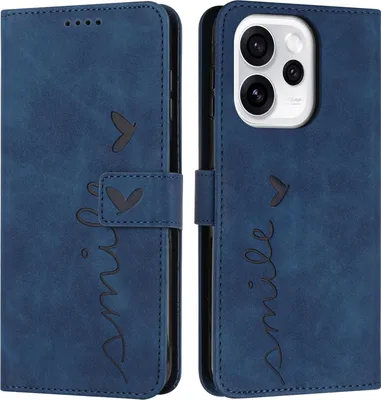 Produktbild von OPPO Reno15 Hülle - Coverup Smile Klapphülle - Blau