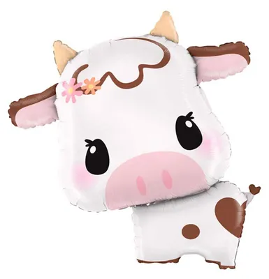 Obrázek produktu pro Tvarovaný fóliový balónek "Sladká kráva" | 64 cm