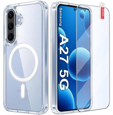 Zdjęcie produktu dla Etui Magnetyczne Przezroczyste do Samsung A27 5G do MAGSAFE CASE + Szkło