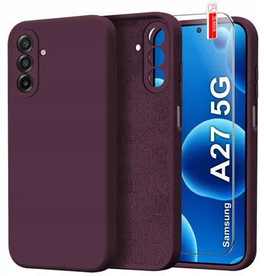 Obrázek produktu pro Pouzdro pro Samsung Galaxy A27 5G – elastické silikonové pouzdro + tvrzené sklo 9H