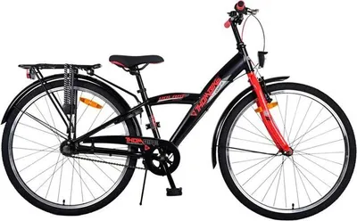 Produktbild von Volare Thombike Kinderfahrrad - Jungen - 26 Zoll - Schwarz Rot - 3 Gänge