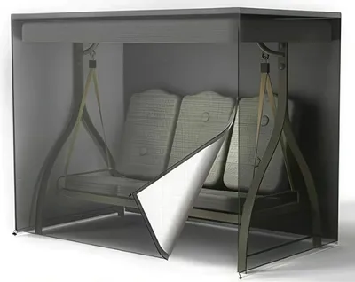 Produktbild von Schutzhülle für 2-Sitzer Hollywoodschaukel, wasserdicht, UV-beständig, 210D Oxford-Gewebe, winterfest, 140×66×91 cm
