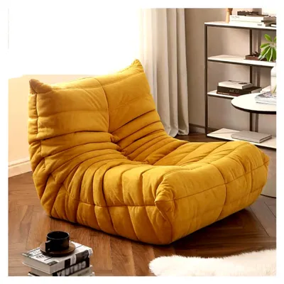 Produktbild von Togo Loungesessel, Togo Fireplace Chair, Eck-Sitzsäcke, Schaumstoff-Lounge-Sessel mit ergonomischem Design, für Wohnzimmer, Schlafzimmer, Studentenwohnheim, Salon, Büro