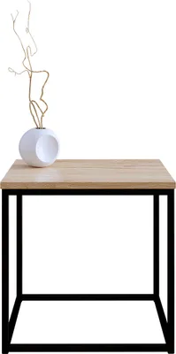 Image de Table basse THADEN 2 – noir / imitation chêne