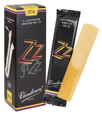 Baritonsaxophon-Rohrblatt ZZ, Stärke 3 1/2, 5 Stück