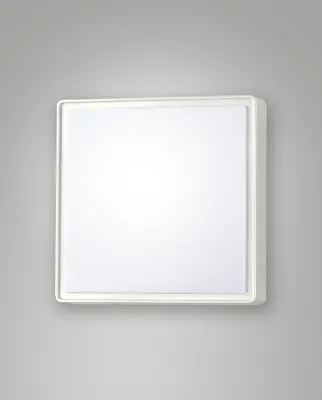 Produktbild von LED Außenlampe IP65 B: 24 cm Weiß eckig 4000 K 1900 lm Gartenbeleuchtung