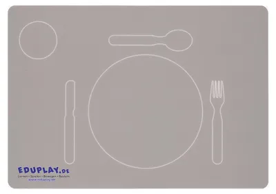 Obrázok produktu pre EDUPLAY 110392 Podložka do detskej jedálenskej postieľky pre ľavákov, 34 x 24 cm, sivá