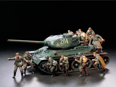 Obrázek produktu pro Tamiya 1:35 Druhá světová válka Figurková sada Rus.Infan.Attack (12)