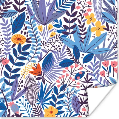 Produktbild von MuchoWow® Poster Sommer - Flora - Weiß 75x75 cm - Wand Dekoration