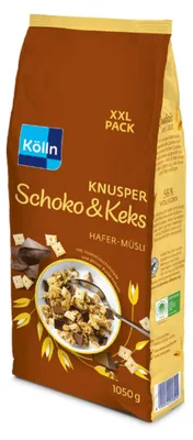 Produktbild von Kölln Müsli Knusper Schoko & Keks, 6x1050g