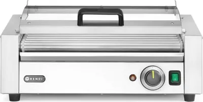 Produktbild von Rollengrill, 1-Zone mit Energiesparabdeckung, HENDI, 9 Rollen, 230V/790W, 566x450x(H)259mm