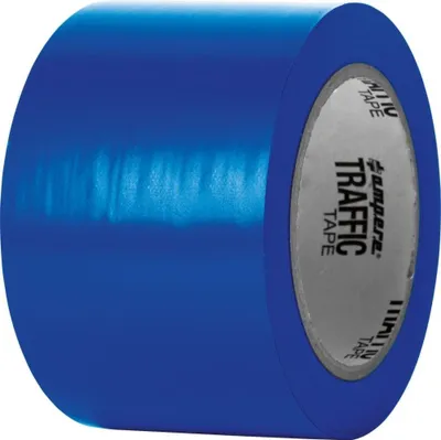 Produktbild von Ampere Traffic Tape Standard 0,15 mm Dicke 75mm x 33m Blau, 3495880240085