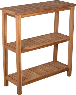 Produktbild von Pflanztisch Filton Teak 100x110x40 cm, Gartenregal Holz