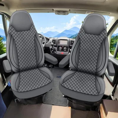 Zdjęcie produktu dla Pokrowce na siedzenia do kamperów, pasujące do FIAT Ducato i Peugeot Boxer