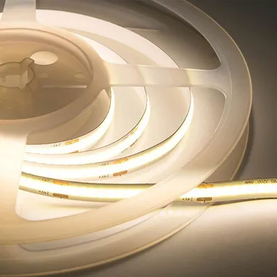 Produktbild von LED-Streifen COB, 5 Meter, 24V, IP20, 320 LEDs/Meter - Kaltweiß, 6000K - 8000K