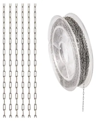 Produktbild von Zierliche Halskette, 1,3 x 1 mm, Edelstahl, für Schmuckherstellung, 4,5 m