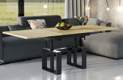Produktbild von Endo-Möbel Couchtisch Empoli 110 bis 170 cm Wohnzimmertisch Synchronauszug (Natur Eiche)