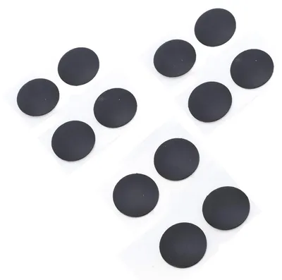 Image de Lot de 12 patins en caoutchouc pour ordinateur portable : modèles A1278 (13 pouces), A1286 (15 pouces) et A1297 (17 pouces) – Patins antidérapants de rechange pour le dessous de l'ordinateur portable