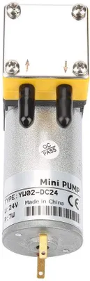 Productafbeelding van Miniatuur vacuümpomp, 24V - 8,5 x 3,2 cm - Geschikt voor de chemische industrie - Capaciteit: 320 ml/min
