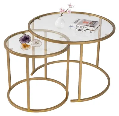 Produktbild von Simaxis - Couchtisch, 60x60x43h cm gold, modular