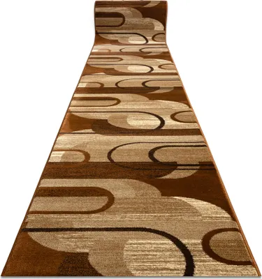 Obrázek produktu pro Běhoun ROYAL HE405 GEOMETRICKÁ hnědá / krémová 100cm hnědý 100x760 cm