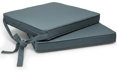 Productafbeelding van Beautissu 2-delige set zitkussens voor stoelen, model Loft SK, kleur: zachtblauw, afmetingen: 45x40x5 cm