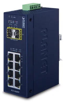 Image de PLANET Industrial 8-Port 10/100/1000T + 2 1000X SFP