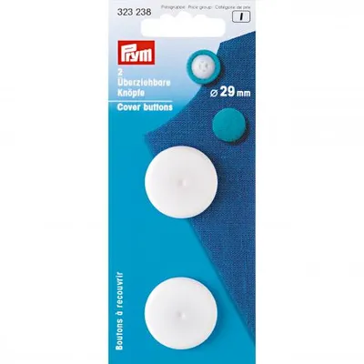 Produktbild von PRYM Überziehbare Knöpfe KST 29 mm weiß