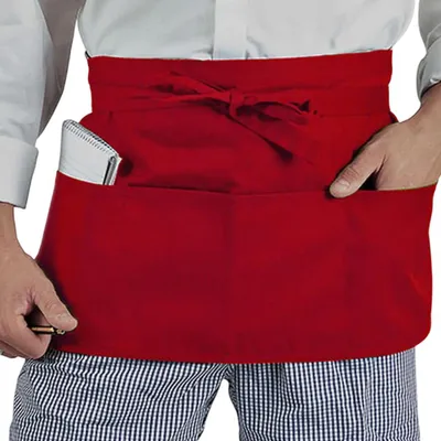 Immagine prodotto di Dennys - Grembiule da bar, borsa portasoldi LT3577 (taglia unica) (rosso)