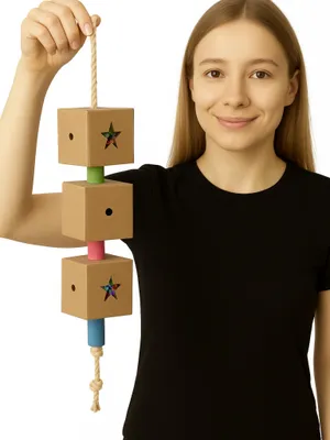 Image de Jouet Three Cube XL pour grands perroquets