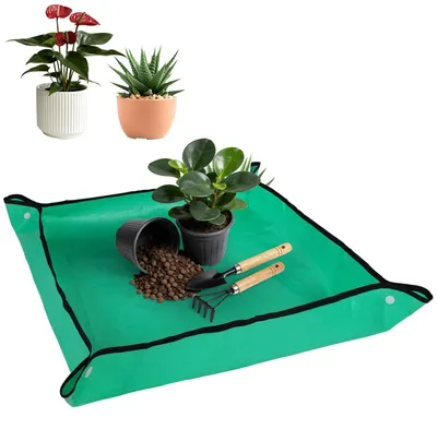 Productafbeelding van Verpotmat - Plantenmat - 66 x 66 cm - Waterdicht - Groen