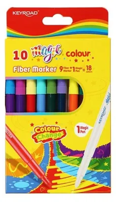 Immagine prodotto di Pennarelli scolastici Keyroad Magic Colour, confezione da 10 pezzi