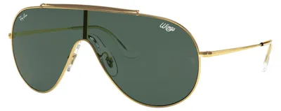 Imagen del producto de Ray-Ban WINGS, para adultos, uni, estilo aviador, color dorado, lentes no polarizadas, metal