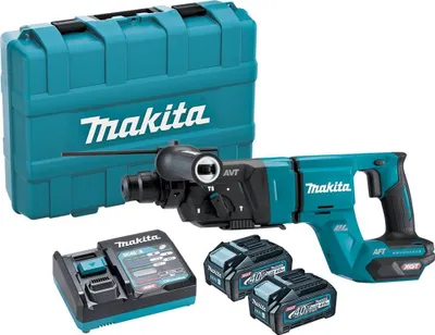 Produktbild von Akku-Kombihammer HR007GM201 XGT, 40Volt (blau/schwarz, 2x Li-Ion Akku 4,0Ah)
