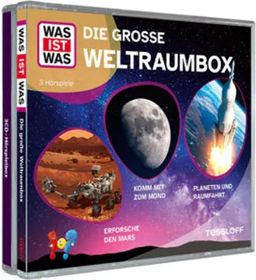 Obrázek produktu pro WAS IST WAS 3-CD radio play box. Velký vesmírný box