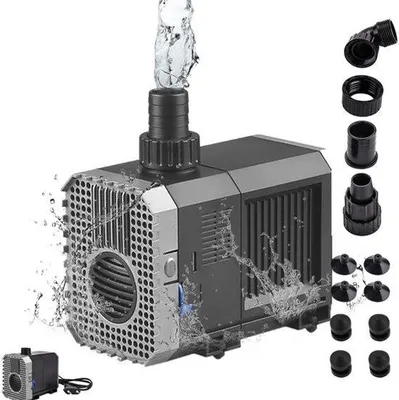 Productafbeelding van Aquariumpomp, 2000 l/u, 35 W, vijverpomp, 230 V, dompelpomp, waterpomp, buitenfonteinpomp, filterpomp voor vijver, vistank, fontein, vistank