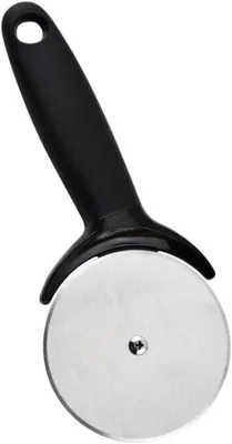 Image de Coupe-pizza en acier inoxydable, lame tranchante, poignée antidérapante, noir, pour la cuisine