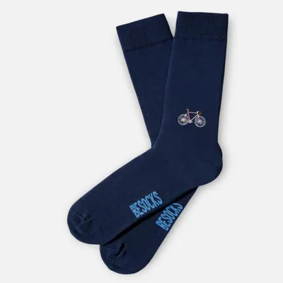 Produktbild von BeSocks Bio-Baumwollsocken - Motiv "Bike", Größe 36-40