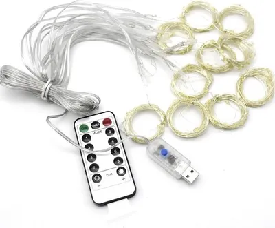 Immagine prodotto di 3x3M 300LEDs Tenda Luminosa Colorata con 8 Modalità e Timer Interni Giardino