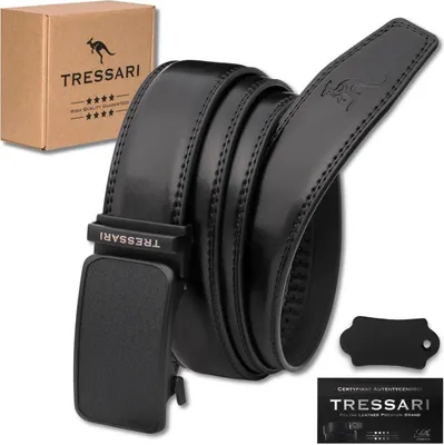 Produktbild von Tressari Herrengürtel mit automatischer Schnalle Pocoli schwarz One size