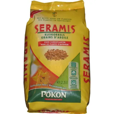 Produktbild von Seramis Tongranulat 2,5 Liter, leicht porös, mit hoher Wasseraufnahme für Pflanzen