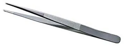 Obrázok produktu pre Pinzeta Dönges, rovná, okrúhla, s X-rezom, 140 mm (presná pinzeta)