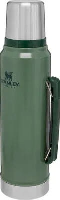 Produktbild von Stanley Classic Legendary Bottle 1L - Thermos Hält 24 Stunden Heiß oder Kalt - Edelstahl Thermoskanne - BPA-Frei - Spülmaschinenfest - Thermosflasche - Hammertone Green