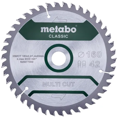 Zdjęcie produktu dla Metabo MultiCutClassic 160x20 42 FZ/TZ 10