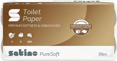 Produktbild von Satino Toilettenpapier PureSoft 076970 8 St./Pack.