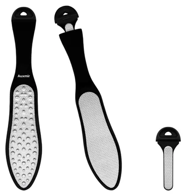 Produktbild von Pedikürwerkzeug aus Edelstahl, 3-in-1, beidseitige Hornhautraspel